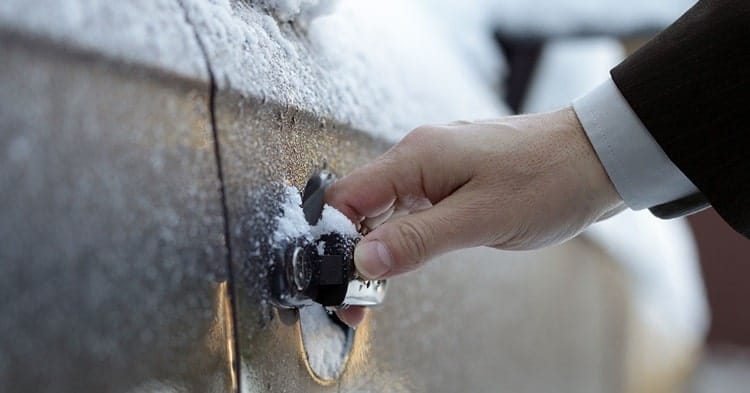 frozen car lock