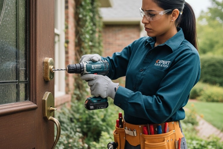 a locksmith who is going Straight to Drilling or Replacing Locks