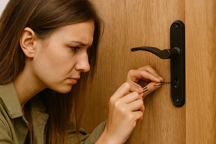 Using Paper Clips or Bobby Pins to unlock a padlock without a key